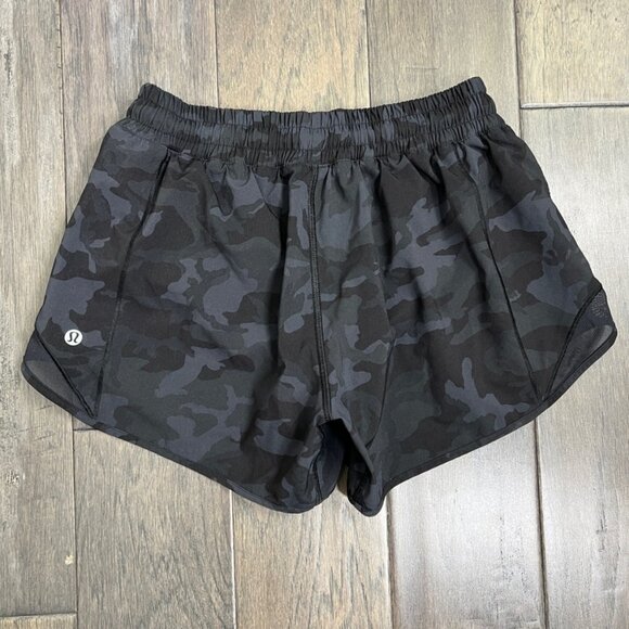 Lululemon Hotty Hot Short II *Long 4" Incognito Camo Multi Grey / Black - Picture 2 of 8